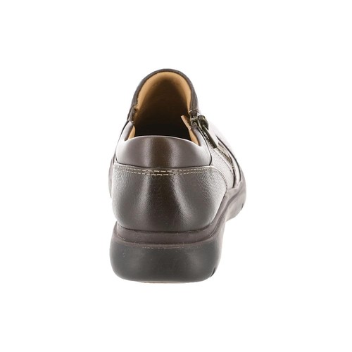 Mocassino donna Clarks Certina puro slip on, pelle marrone scuro, misura 9,5 largo - Foto 7 di 7