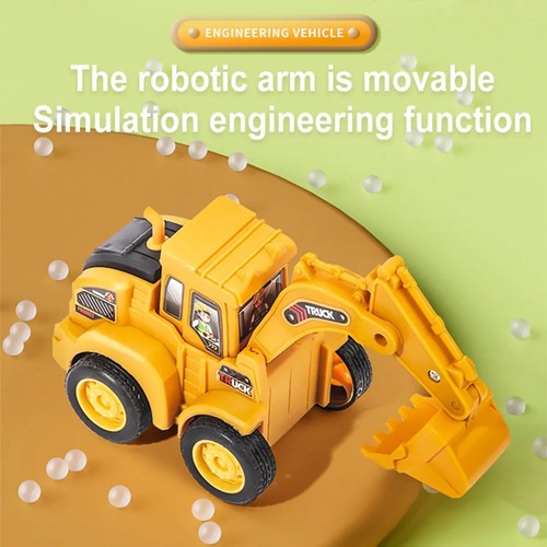 DIGGER JCB EXCAVATOR RIDE ON TOY PUSH N PULL LARGE YELLOW PLAY WALKER CHILD KIDS - Picture 6 of 7