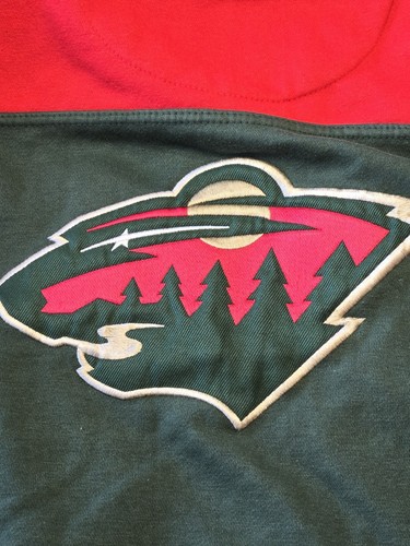 Old Time Hockey Minnesota Wild Jason Pominville Hooded Sweatshirt - Size Large - Picture 7 of 8