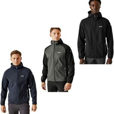 Regatta Mens Arec III Outdoor Hooded Walking Softshell Jacket Coat
