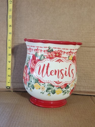 Pionierin Floral Steinzeug Utensilienhalter  - Bild 2 von 3