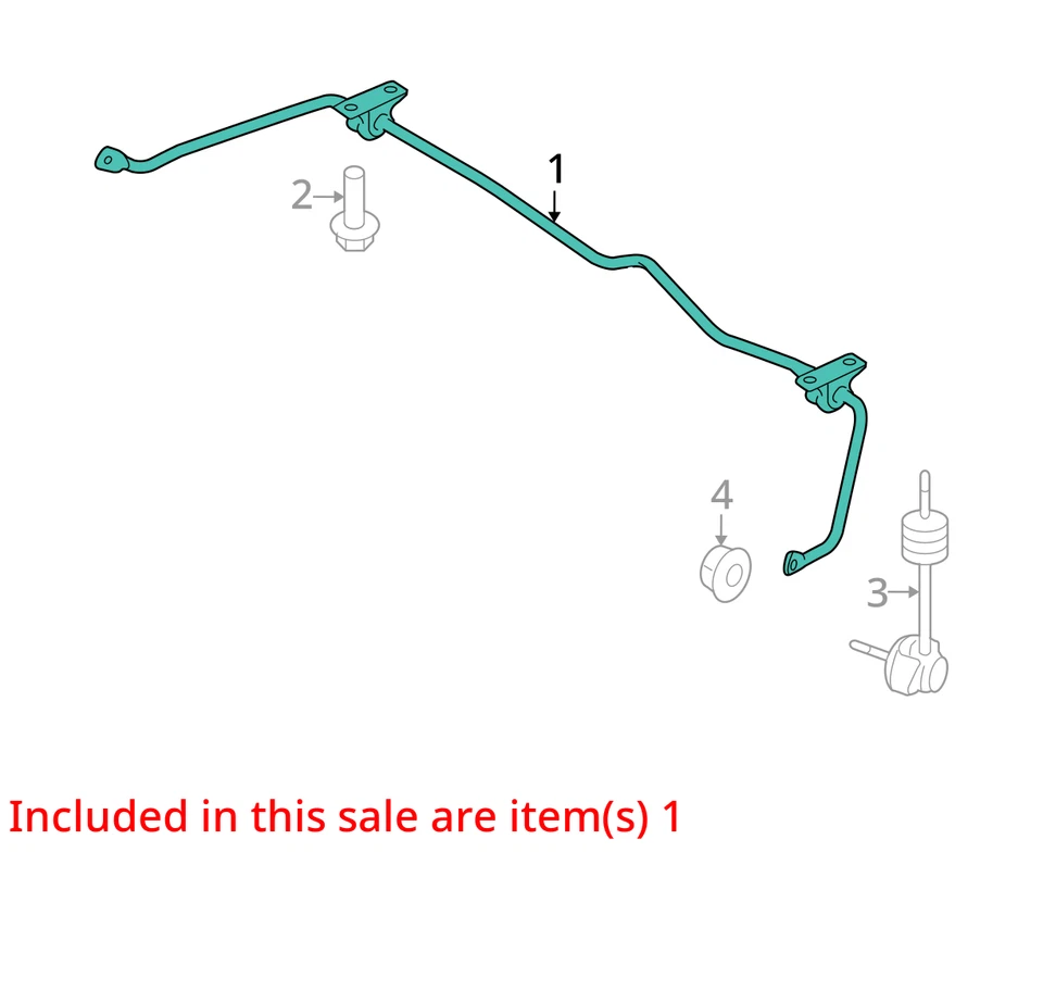 2011 Ford Taurus (Sedan FWD barra estabilizadora traseira fabricante de equipamento original 120K milhas - LKQ424589805 - Imagem 4 de 4