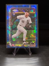 Chase Meidroth 2025 Topps Chrome Update #USC75 RC Sapphire White Sox