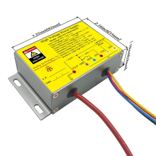 AHV24V1500V5MAW High Voltage DC-DC Power Supply 24VDC Input 1500V 5mA Output - Picture 6 of 8