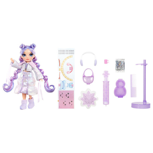 Rainbow High Winter Wonderland Doll Violet Pretend Play Toy Kids Purple 4y+ - Picture 3 of 3