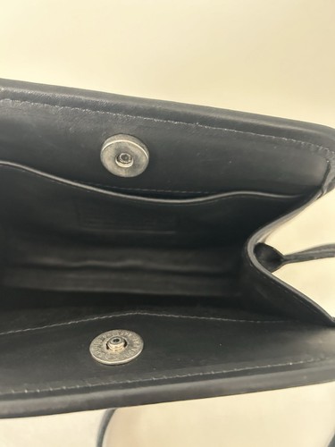 Authentic COACH Vintage Disco Black Leather Crossbody Bag 9048 Pristine Sleek - Bild 3 von 6