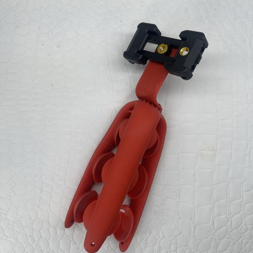 Trépied Trépied Pliable Flexible Ventouse Support Téléphone et Caméra Rouge - Photo 3 sur 8