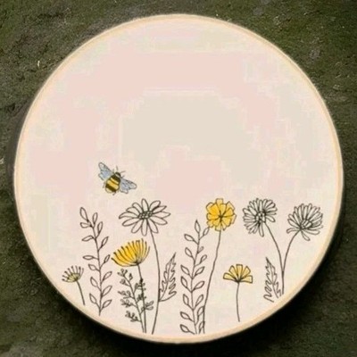 SpectrumDesignz Bumblebee Garden Ceramic Dinner Plate 