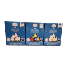 Holiday Time Cool & Warm White & Multicolor Super Bright C7 LED Lights Lot Of 3
