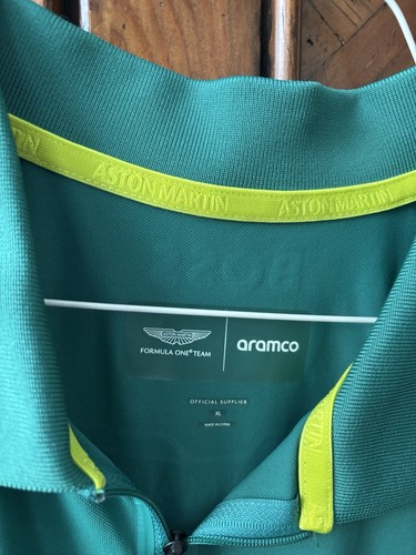 Aston Martin Formula One Team Jersey Polo Shirt Men’s Size XL 2025 New - Picture 2 of 3