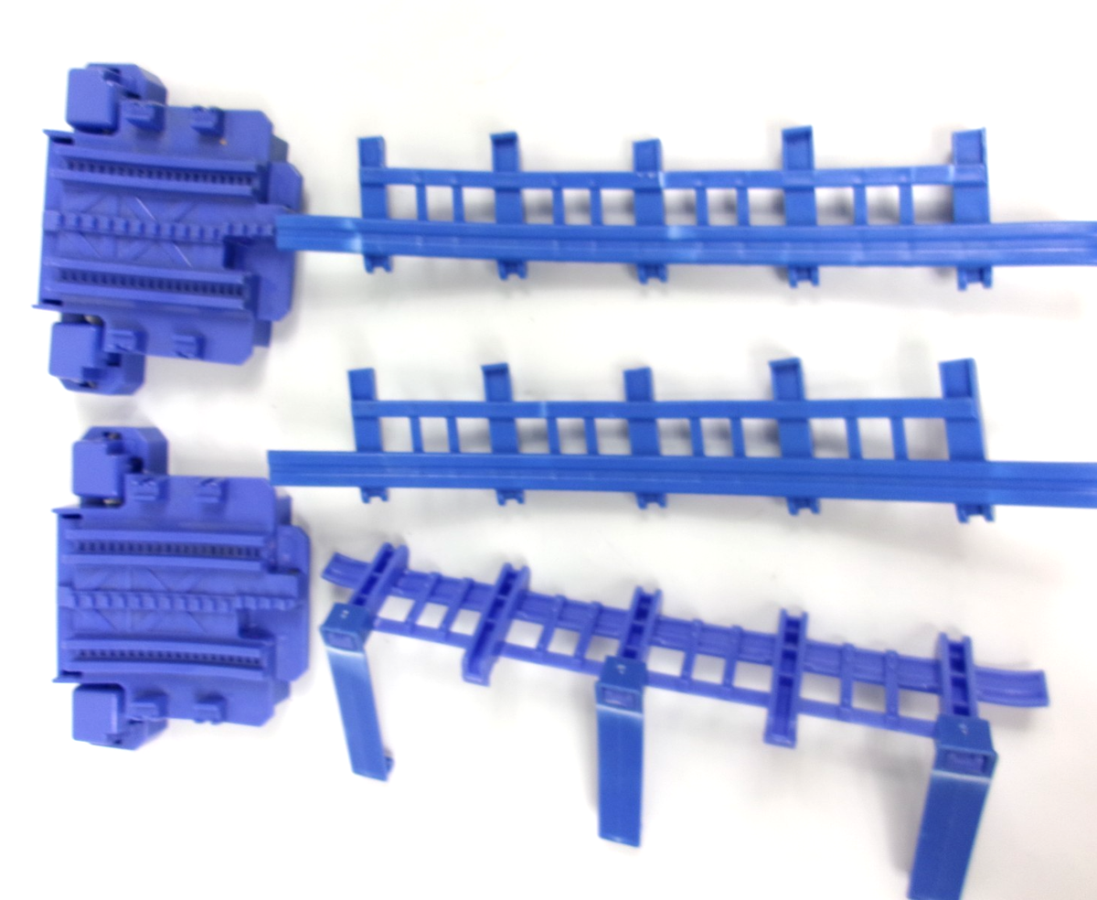 Fisher Price Geotrax Purple Blue Train Tracks Guard Rails Replacement Lot  of