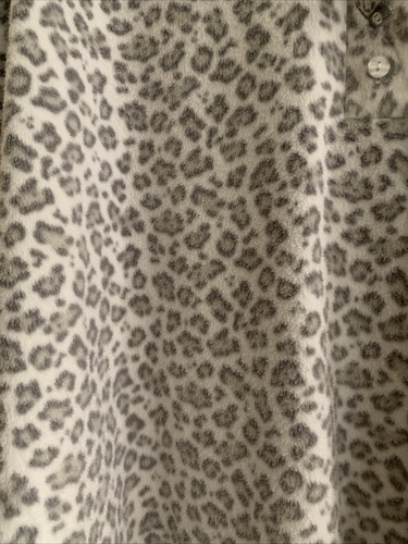 Muk Luk Leopard Pattern Long Sleeve Hooded Robe Size 3X - Picture 2 of 7