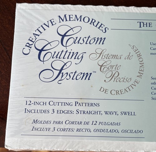 Creative Memories Custom Cutting System 12" Cutting Patterns 3 Edges Swell NEW - Picture 2 of 7