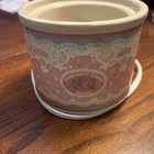 Vintage 1988 Rival Potpourri Crock 3206 Country Rose & Lace Pink Simmering Pot
