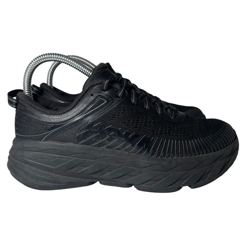 Hoka One One Bondi 7 Running Casual Walking Shoes Black Womens Size 6.5