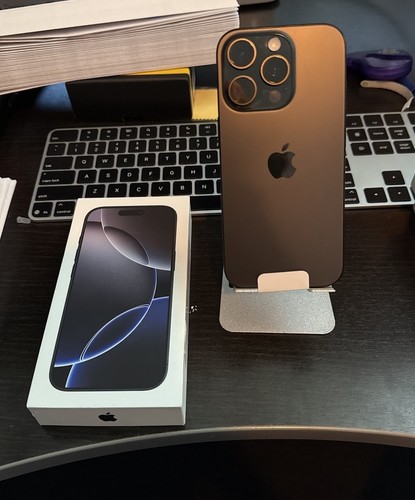 Apple iPhone 16 Pro - 128GB - Black Titanium (Unlocked) - Open Box in Packaging