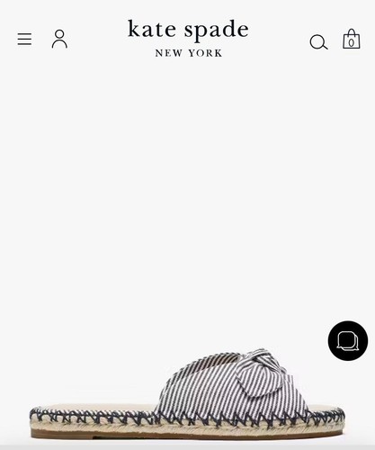 New Kate Spade Saltie Shore Espadrille Slide Sandals Size 7.5 $128 - Picture 14 of 14