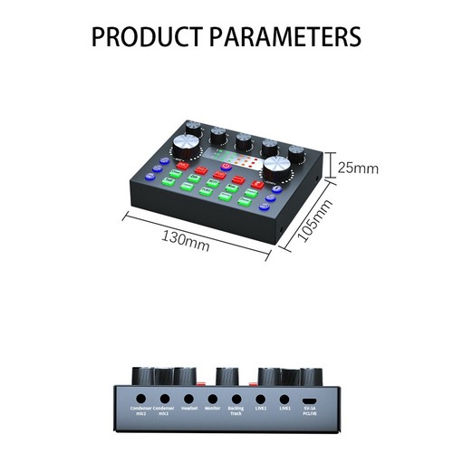 V8S Live Sound Card Compatible with Multiple Live Streaming Platforms7132 - Afbeelding 8 van 8
