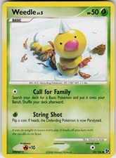Pokemon TCG Weedle 93/106 Great Encounters Common card Normal LP