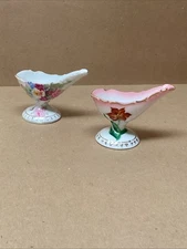 2 Beautiful & Unique Vintage Spoon Rests Made In Japan Hand Painted