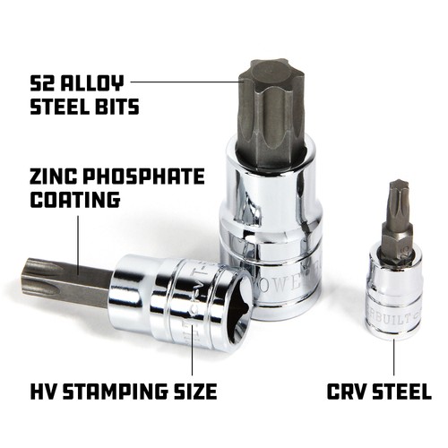 Powerbuilt 3/8 Inch Drive T-45 Torx Bit Socket - 641403 - Picture 3 of 5