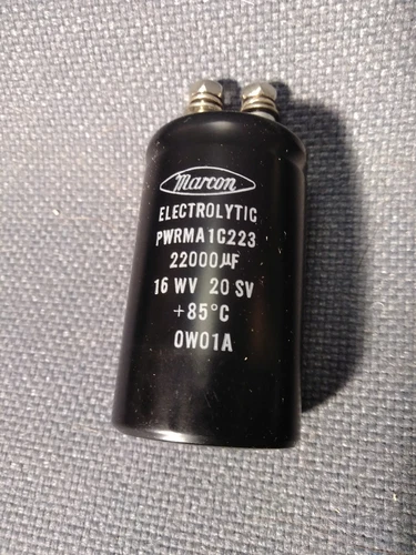 Marcon Electrolytic PWRMA1C223 22000uf 16 WV 20 SV 0W01A *FREE SHIPPING*