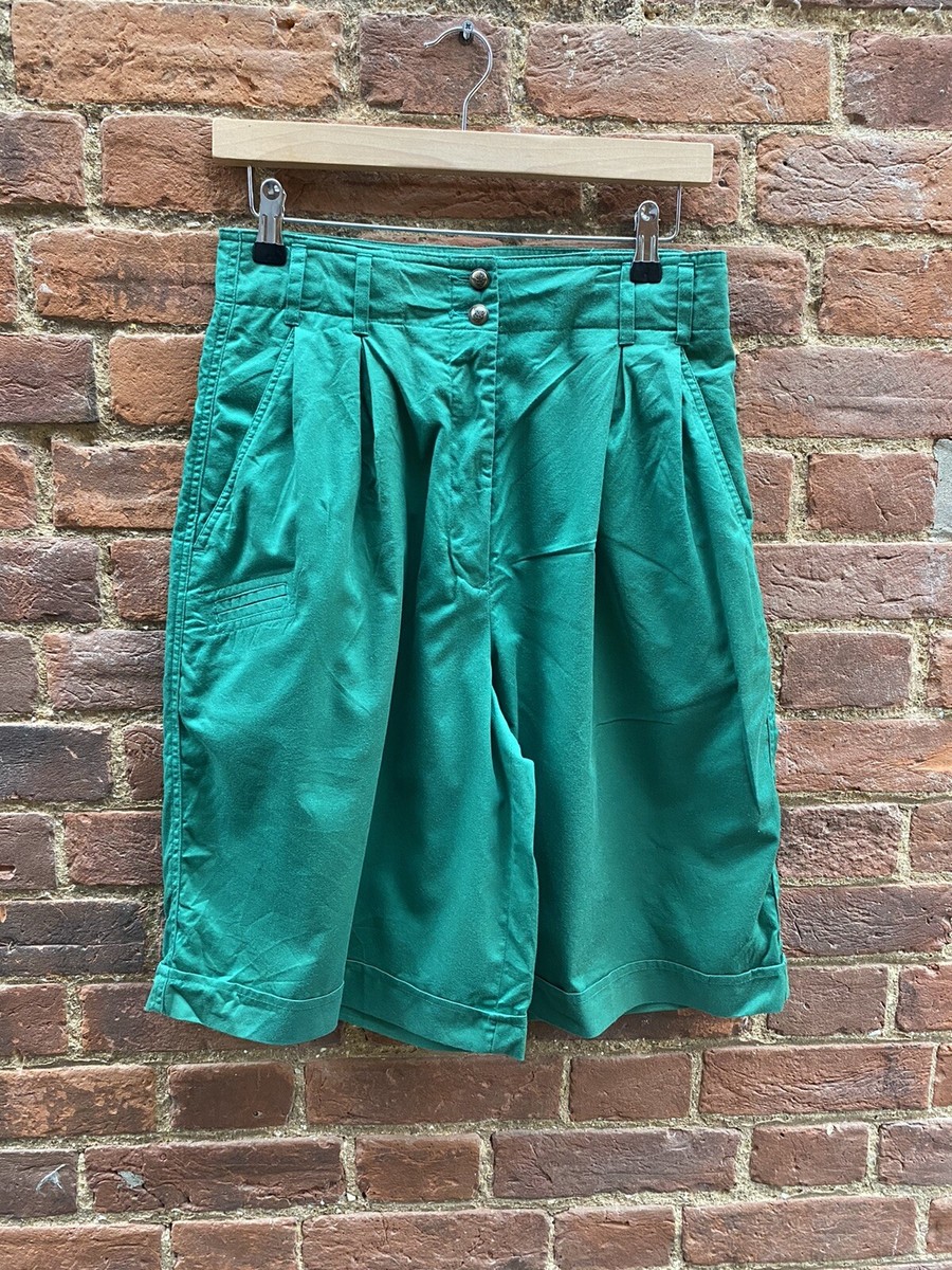 Vintage 80s Lyle Scott Green High Waist Baggy Bermuda Golf