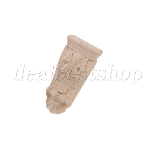 30x Unpainted Solid Wood Carved Corbels Column 1.97x0.67x3.94 Inch F45 - Picture 8 of 9
