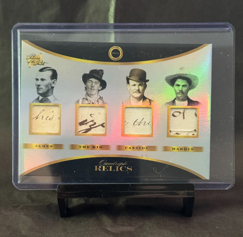 2024 Pieces Of The Past 1800s James, Kid, Cassidy, Harden Authentic Quad Relics