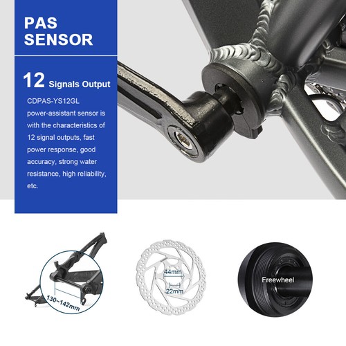 36V 26 "Kit di conversione ruota libera posteriore per motore bici elettrica - Foto 8 di 9
