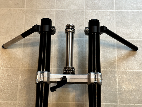 2019-2025 KAWASAKI NINJA ZX6R FRONT FORKS FORK SHOCK SUSPENSION W/ CLIP ON SET - Picture 8 of 15