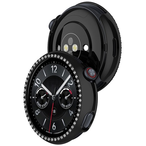 Jednorzędowa diamentowa obudowa szkieletu PC Etui ochronne Cover Frame do Vivo Watch5 - Zdjęcie 8 z 18
