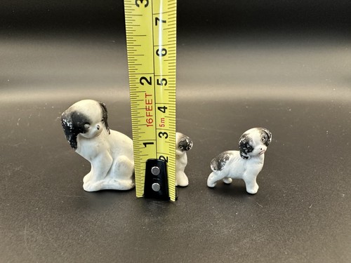 Antique 1800s Porcelain Dog Figurines Pekingese Japanese Chin - Picture 7 of 7