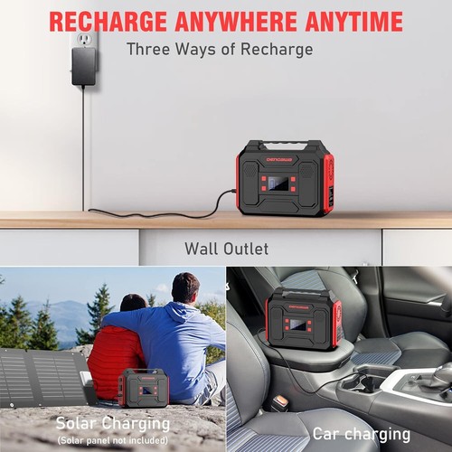 Open Box Portable Power Bank with AC Outlet 250Wh, Solar Generator Power Bank - Picture 9 of 12