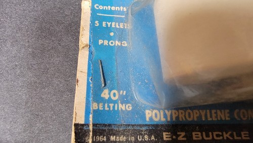 Vintage E-Z Permanent Form Belting Belt And Buckle Complete Kit NOS - Picture 9 of 9