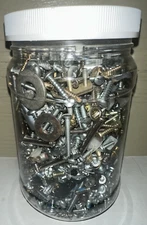 Random Hardware Lot Screws Nuts Bolts Washers Rivets Brackets Anchors 5++ Pounds