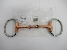 Horze 13057-135 , 16mm Thickness , 70 mm Ring , Double Jointed Eggbutt Bit