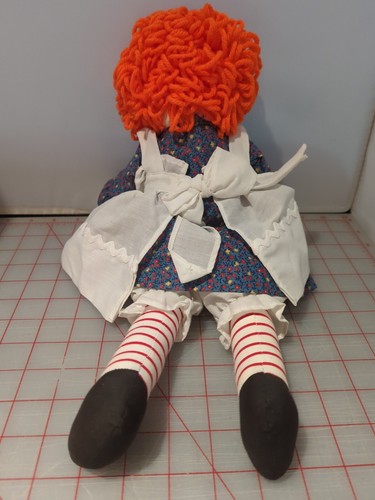 "Muñecas Raggedy Ann and Andy W sombrero de marinero 16"" sin etiquetar tiene corazón en el pecho" - Imagen 3 de 5