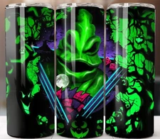 Oogie Boogie 20oz Nightmare Tumbler Travel Mug Stainless Steel Cup Straw