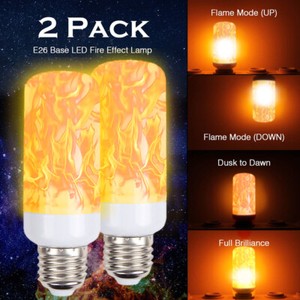 2 Pack LED Flame Effect Simulated Nature Fire Light Bulb E27 Decoration Lamp 2 Pack LED Flame Effect Simulated Nature Fire Light Bulb E27 Decoration Lamp
