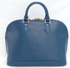 LOUIS VUITTON Alma Hand Bag Epi Leather Blue M52145 France 60210286100 h
