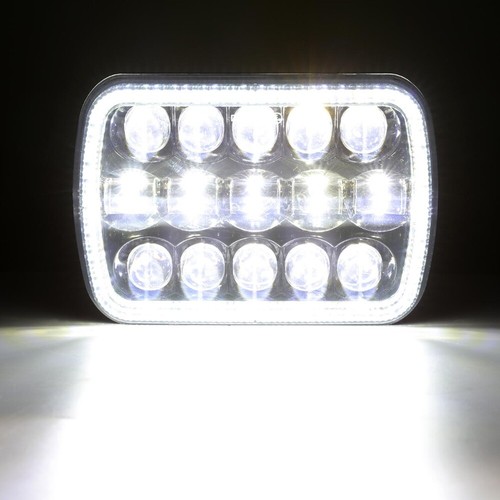 7x6 inch White LED Headlight High Low Beam DRL 110W for Truck Offroad ATV UTE - Picture 9 of 12