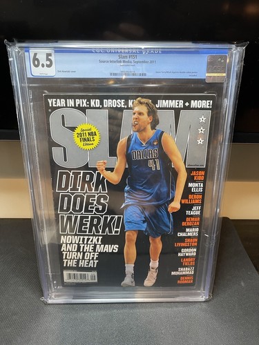 CGC 6.5 NEWSSTAND EDITION Slam Magazine(original)Dirk Nowitzki-September 2011