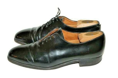 $1250 Ralph Lauren Purple Label Leather Shoes 8 D Made in Italy Derby Plain Toe - Picture 5 of 12