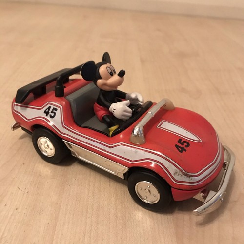 MICKEY MOUSE DISNEY TOY RACE CAR VINTAGE PULL BACK FREE UK POSTAGE - Picture 6 of 10