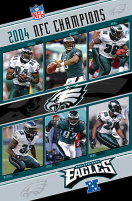 Philadelphia Eagles 2004 NFC CHAMPS Commemorative Vintage Original