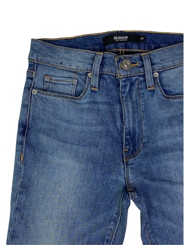 Hudson Womens Blue Barbara High Waist SPR Pockets Denim Skinny Jeans Size 25 - Picture 3 of 8