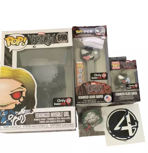 Venomized Invisible Girl Chase - ¡Funko Pop exclusivo de GameStop! #690 brazo roto