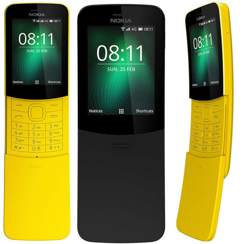 Nokia 8110 4G (2018) TA-1059 Odblokowany 4GB 512MB RAM Dual Sim KaiOS SmartPhone - Zdjęcie 1 z 16