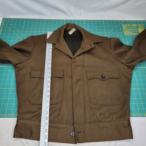 Uniforme de entrega UPS de la década de 1940 chaqueta forrada de lana Caleb Smith & Sons para hombre talla 40 - Imagen 15 de 17